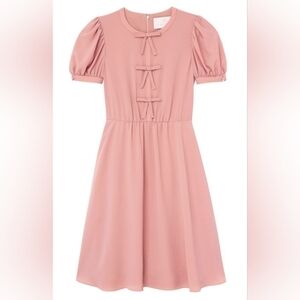 Gal Meets Glam Ellie Pink Dress with Bow Details